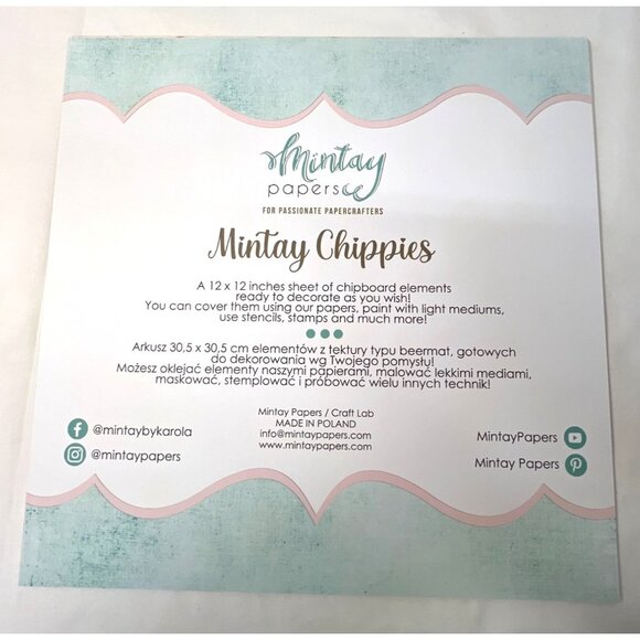 Mintay Chippies Chipboard Decor Elements Houses Set MT-CHIP2-D8 - Picture 3 of 4